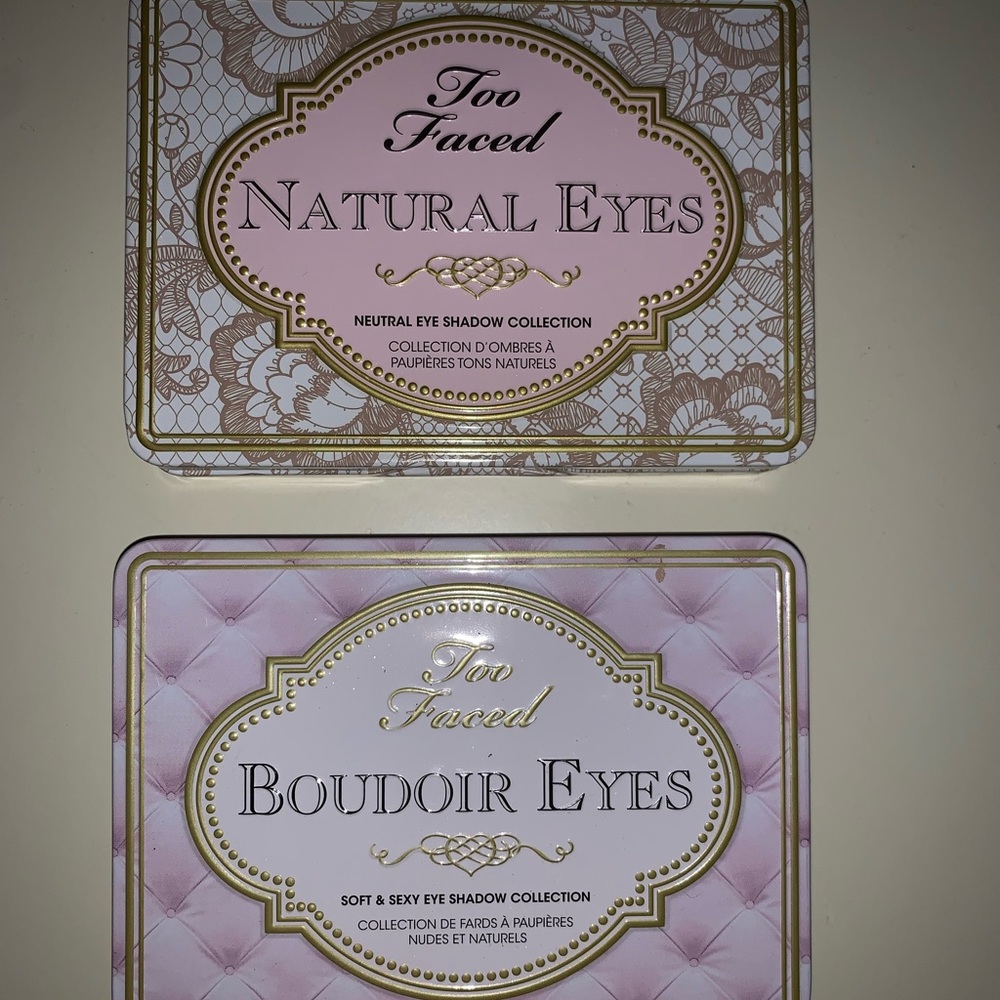 Too faced natural eyes and boulder eyes